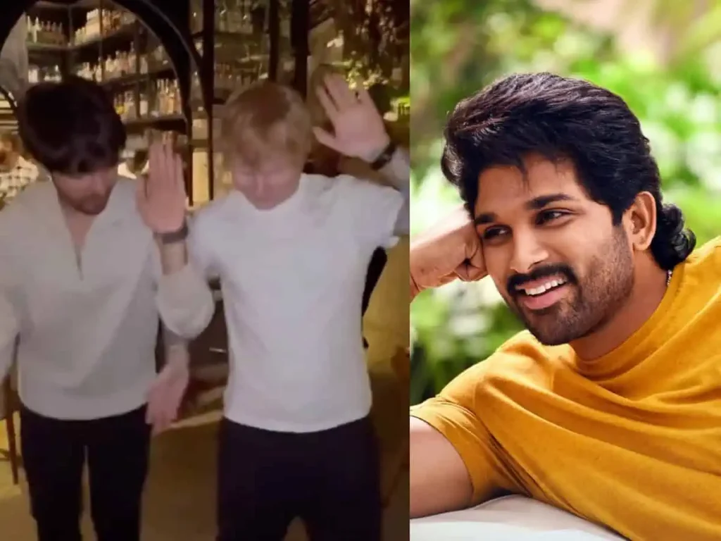 Ed Sheeran groves to Allu Arjun’s Butta Bomma song