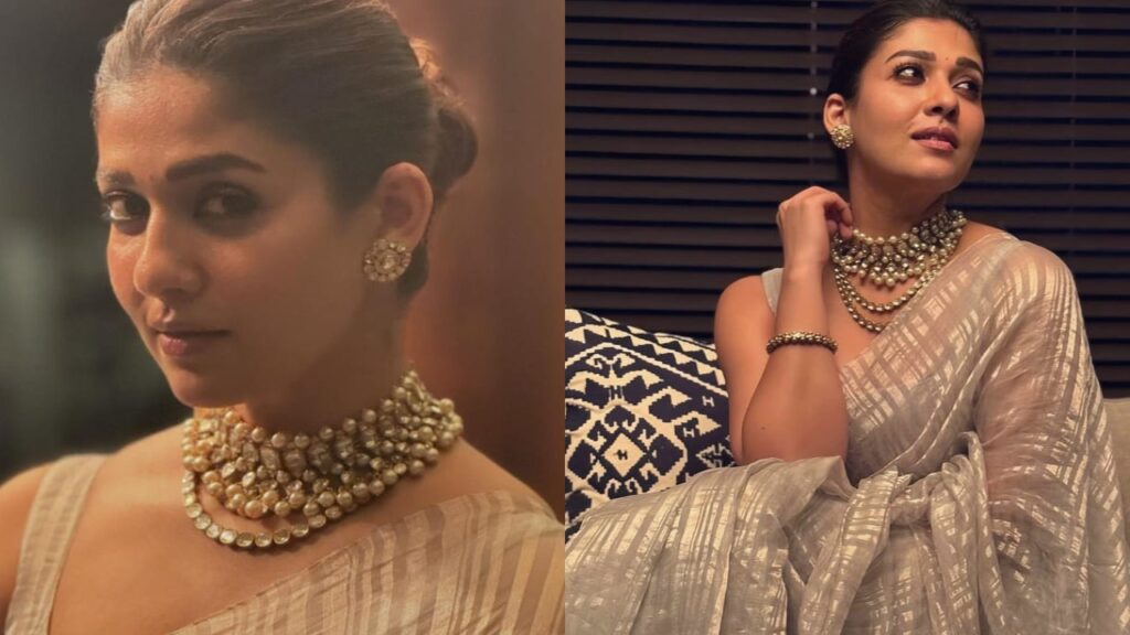 Nayanthara Stuns in Saree in New Photos, Fans Praise Her Elegance