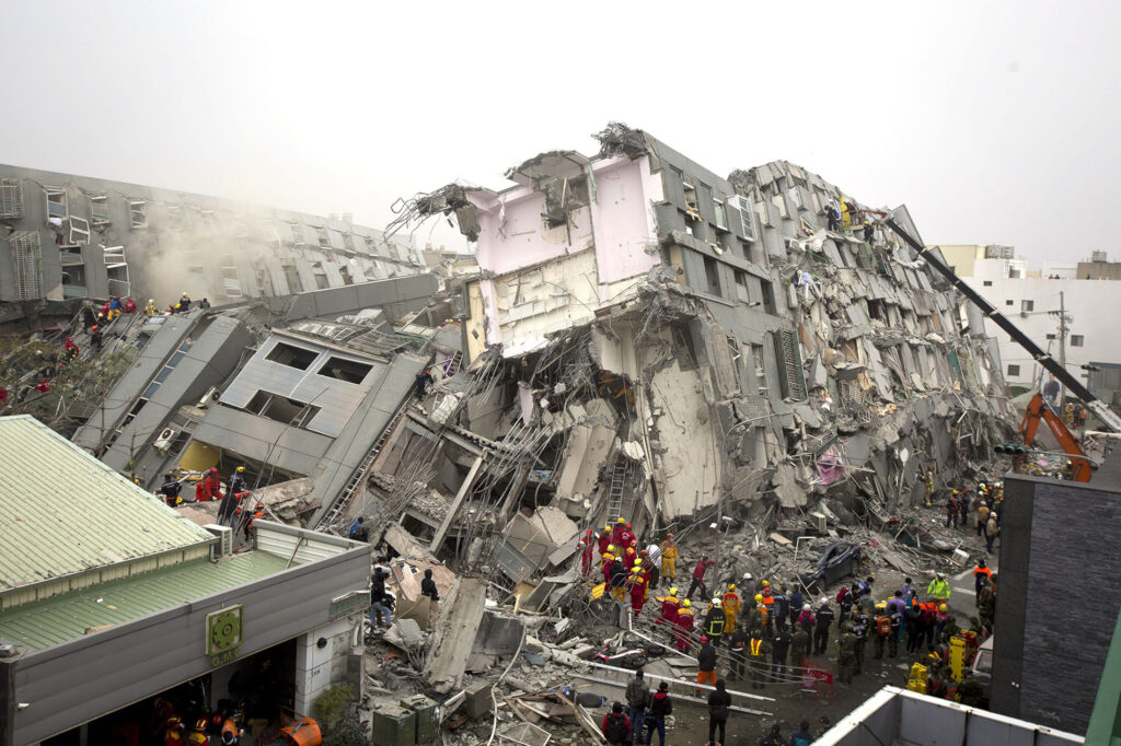 Strongest Earthquake In 25 Years Hits Taiwan 