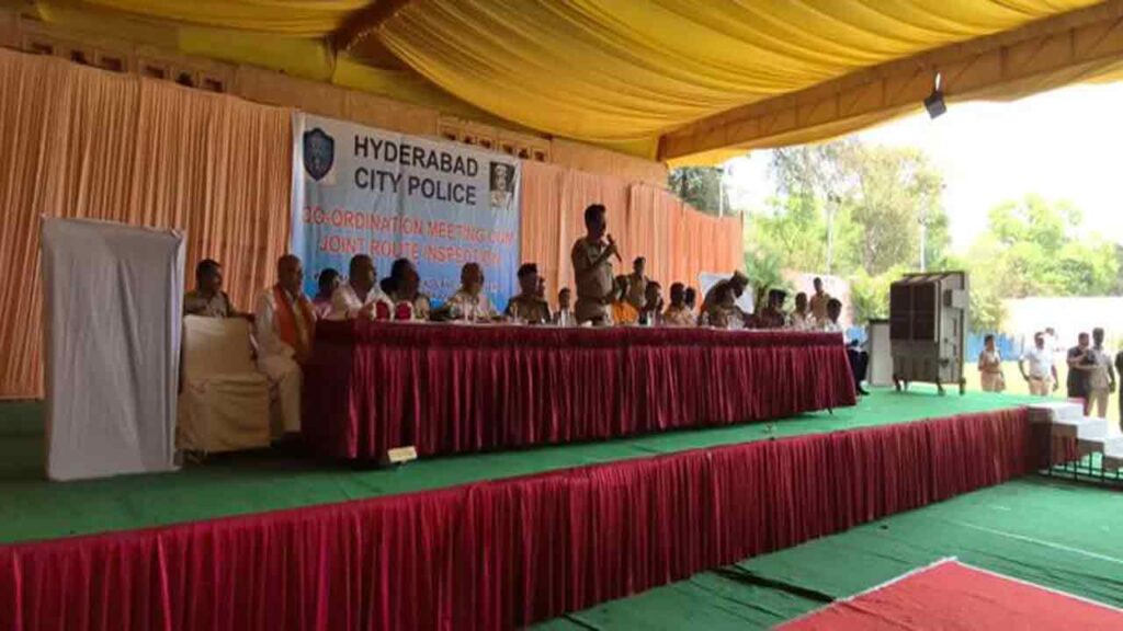 Hyderabad Police Ensures Security Measures for Sri Rama Navami Shobha Yatra on April 17