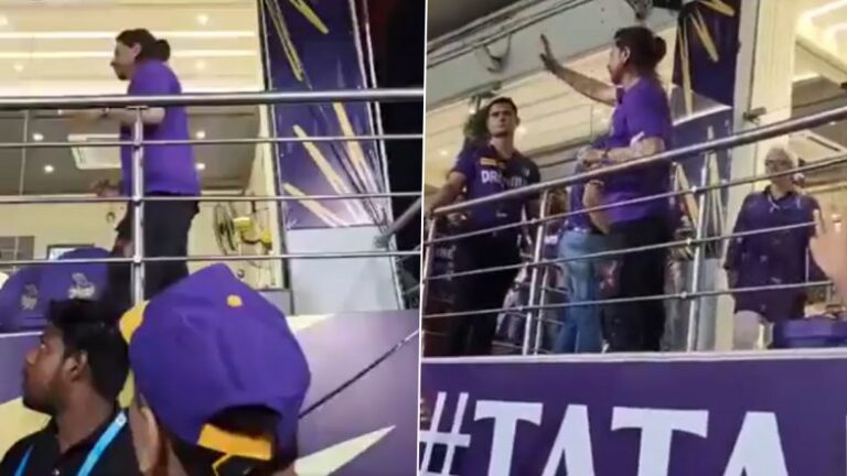 Shah Rukh Khan's Act of Collecting Scattered KKR Flags at Eden Gardens Following Team's Victory