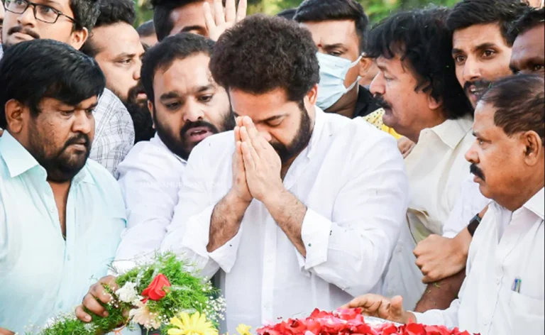 Jr NTR gets emotional Every year, Jr NTR and several family members visit NTR Ghat to pay heartfelt tribute to the great soul of NTR