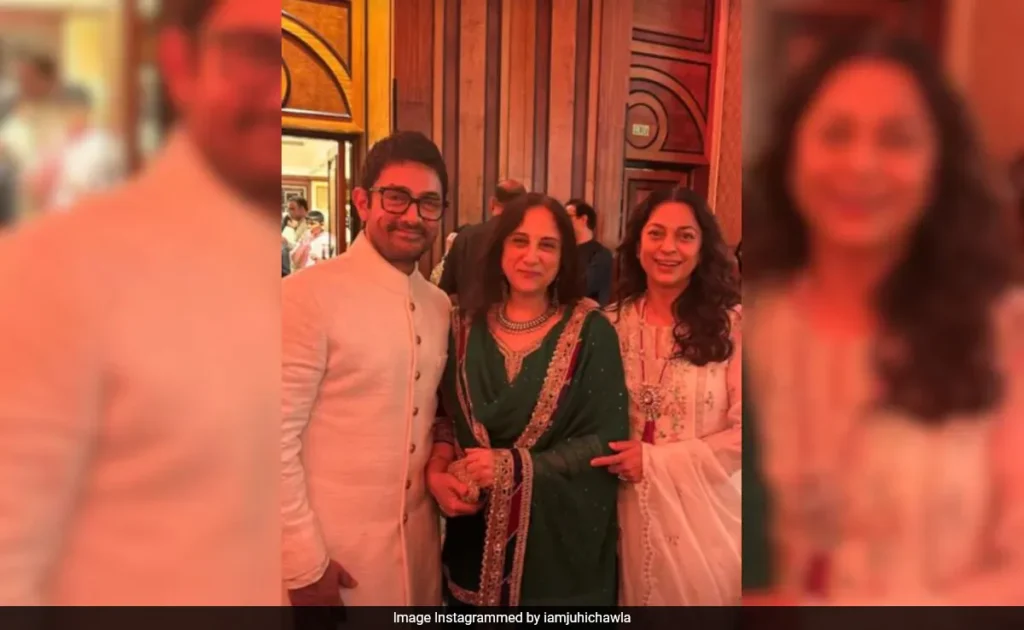 Juhi Chawla shares a picture with Aamir Khan on his Ammi’s birthday.