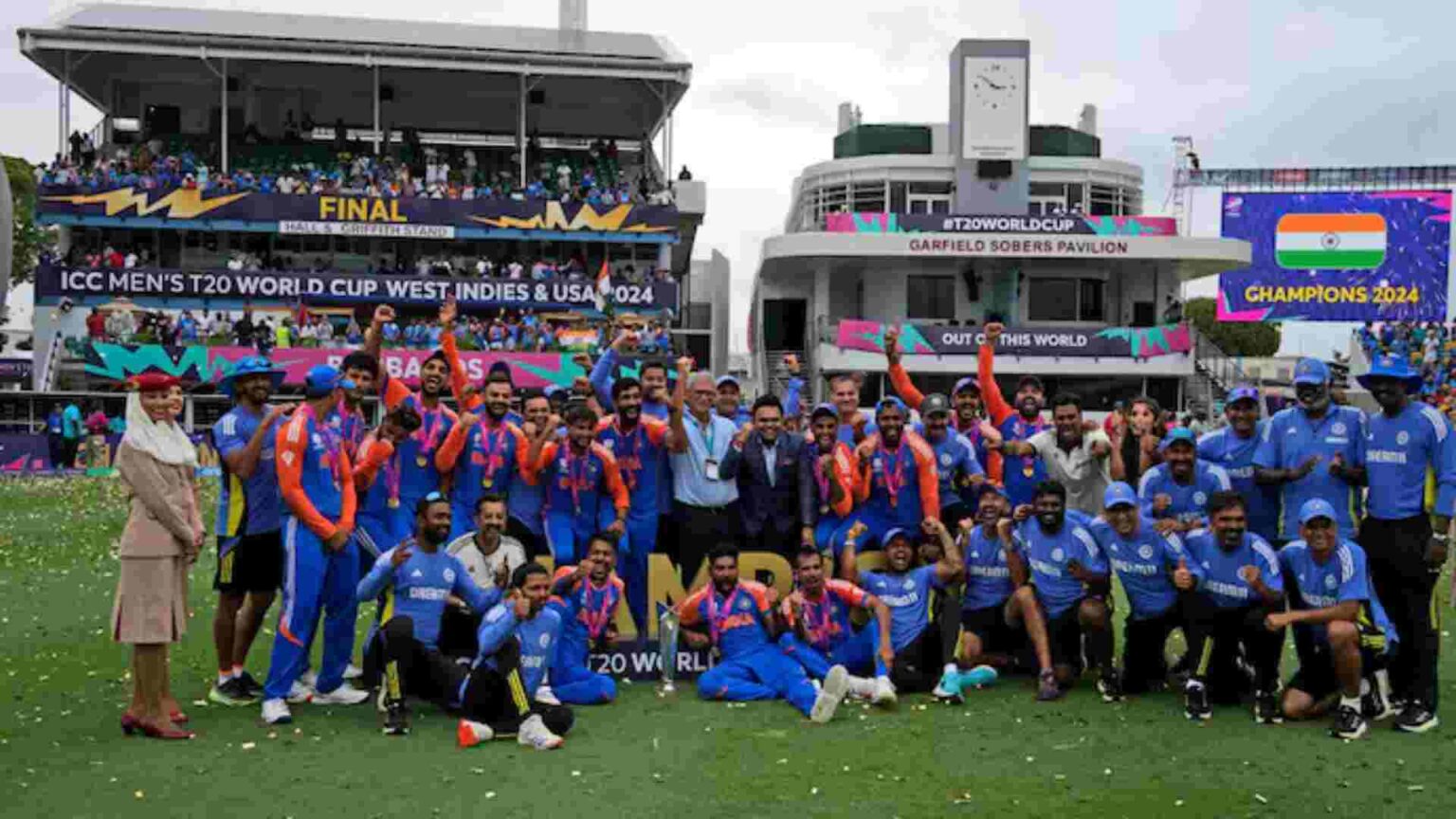 India’s T20 champs are back in India!