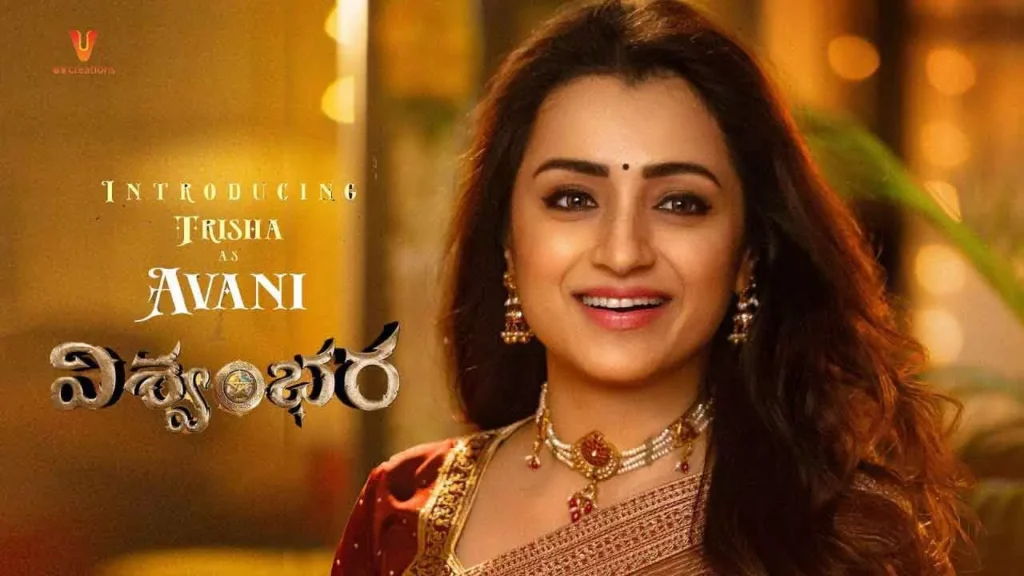 Trisha Dazzles in First Look from Vishwambhara